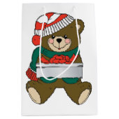 "MERRY CHRISTMAS" TEDDY BEAR MEDIUM CADEAUZAKJE (Voorkant)