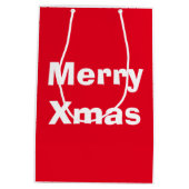 "MERRY CHRISTMAS" TEDDY BEAR MEDIUM CADEAUZAKJE (Achterkant)