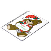 "MERRY CHRISTMAS" TEDDY BEAR NOTITIEBOEK (Linkerzijde)