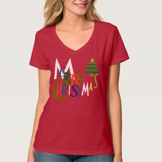 MERRY CHRISTMAS TEE SHIRT (Voorkant)