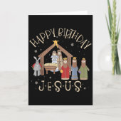 Merry Christmas Tee Uni-christian Family Group Chi Kaart (Voorkant)