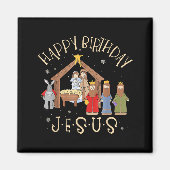 Merry Christmas Tee Uni-christian Family Group Chi Magneet (Voorkant)