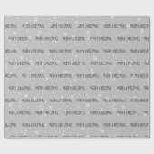 MERRY CHRISTMAS-tekst in sneeuwvlokken Cadeaupapier (Vlak)