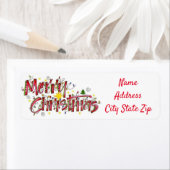 **MERRY CHRISTMAS** TERUGADRES LABEL (Insitu)