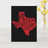 Merry Christmas Texas Kaart (Gele Bloem)