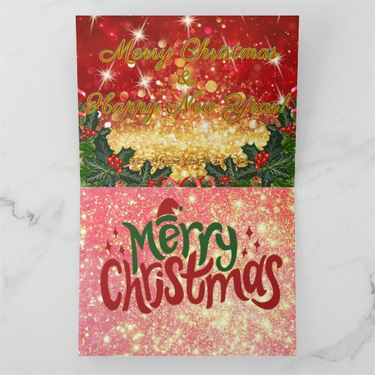 MERRY CHRISTMAS Texas LongHorn Style! Kaart (Binnen)