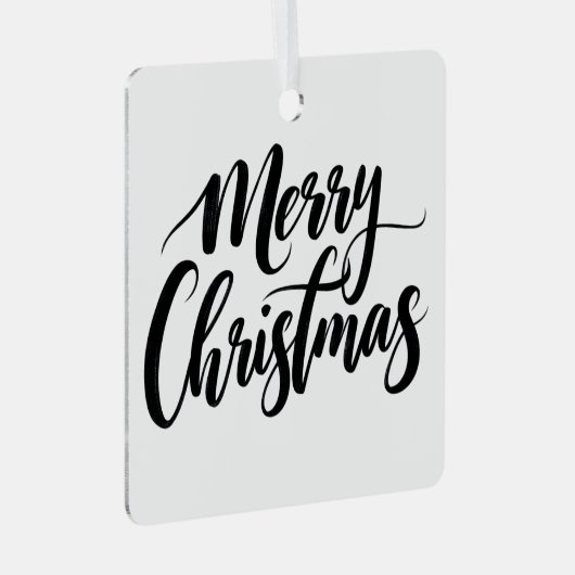 Merry Christmas Text Ornament (Voorkant Rechts)