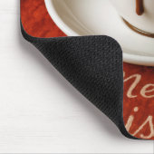 Merry Christmas Text With Hot Chocolate Drink Muismat (Hoek)