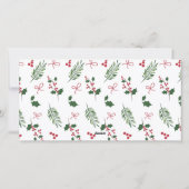 Merry Christmas Three Image Flat Holiday Card Feestdagenkaart (Achterkant)