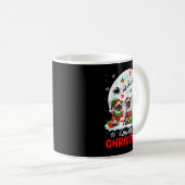 Merry Christmas Three Santa Elf Reindeer Siamese C Koffiemok (Voorkant rechts)