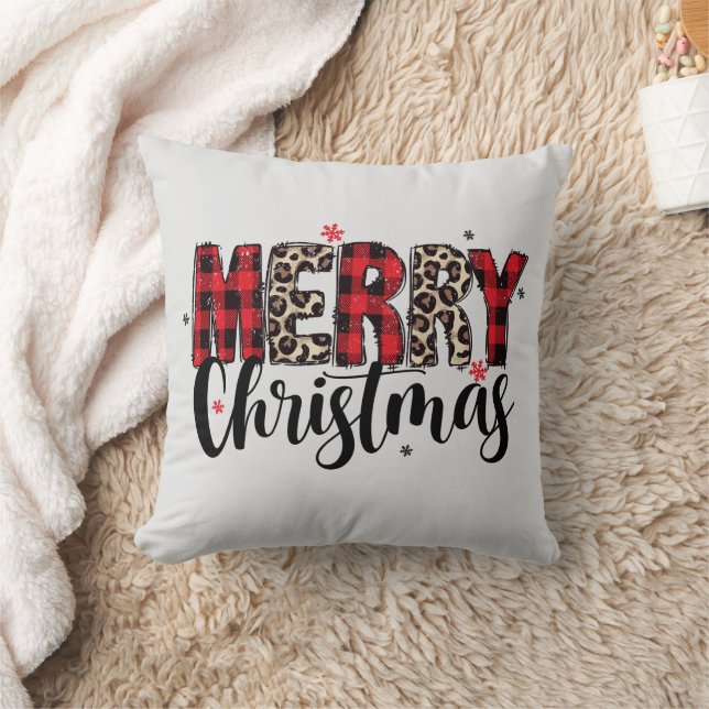 Merry Christmas Throw Pillow Kussen (Deken)