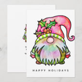 MERRY CHRISTMAS | Tie Dye Hippy Gnome (Voorkant / Achterkant)