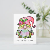 MERRY CHRISTMAS | Tie Dye Hippy Gnome Briefkaart (Staand voorkant)