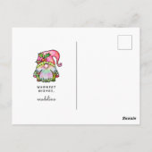 MERRY CHRISTMAS | Tie Dye Hippy Gnome Briefkaart (Achterkant)