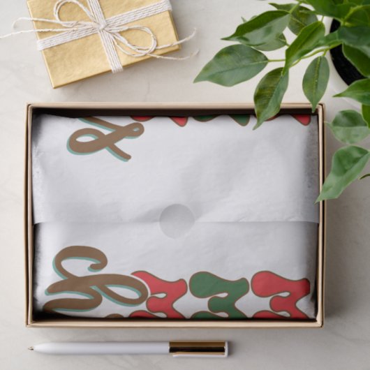 Merry Christmas Tissue Paper Tissuepapier (Geschenk)