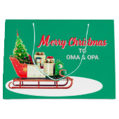 Merry Christmas to Oma & Opa Groot Cadeauzakje (Voorkant)