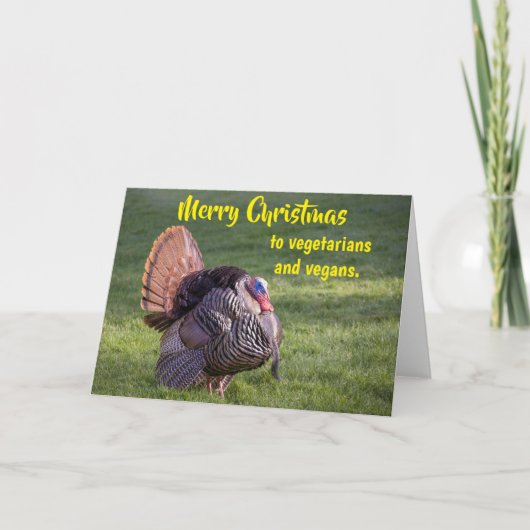 Merry Christmas to vegetarians and vegans. Kaart (Voorkant)