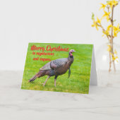 Merry Christmas to vegetarians and vegans. Kaart (Gele Bloem)