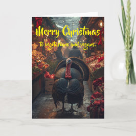 Merry Christmas to vegetarians and vegans. Kaart