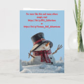 Merry Christmas to vegetarians and vegans. Kaart (Achterkant)