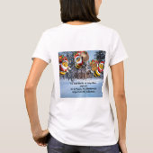 Merry Christmas to vegetarians & vegans T-shirt (Achterkant)