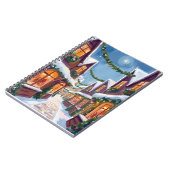 Merry Christmas Town Watercolor Holiday Notitieboek (Linkerzijde)