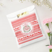 MERRY CHRISTMAS Traditional gepersonaliseerde Favo Bedankzakje (Gezegeld)