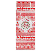 MERRY CHRISTMAS Traditioneel gepersonaliseerd wijn