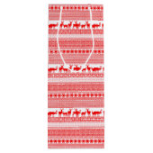 MERRY CHRISTMAS Traditioneel gepersonaliseerd wijn Wijn Cadeautas (Achterkant)