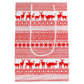 MERRY CHRISTMAS Traditionele gepersonaliseerde Gif Medium Cadeauzakje (Achterkant)