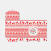 MERRY CHRISTMAS Traditionele naam Favor Box tent Bedankdoosjes (Uitgevouwen)