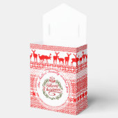 MERRY CHRISTMAS Traditionele naam Favor Box tent Bedankdoosjes (Geopend)