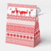 MERRY CHRISTMAS Traditionele naam Favor Box tent Bedankdoosjes (Achterkant)