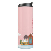 Merry Christmas Travel Mug | feestdag Thermosbeker (Gedraaid links)