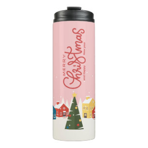 Merry Christmas Travel Mug feestdag Thermosbeker