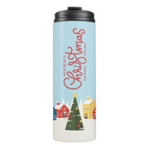 Merry Christmas Travel Mug feestdag Thermosbeker