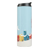 Merry Christmas Travel Mug | feestdag Thermosbeker (Gedraaid links)