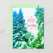 MERRY CHRISTMAS TREDE VERDE BRIEFKAART (Voorkant / Achterkant)