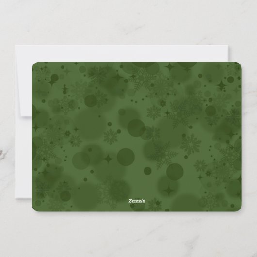 Merry Christmas Tree aangepaste foto / naam / datu Feestdagenkaart (Achterkant)