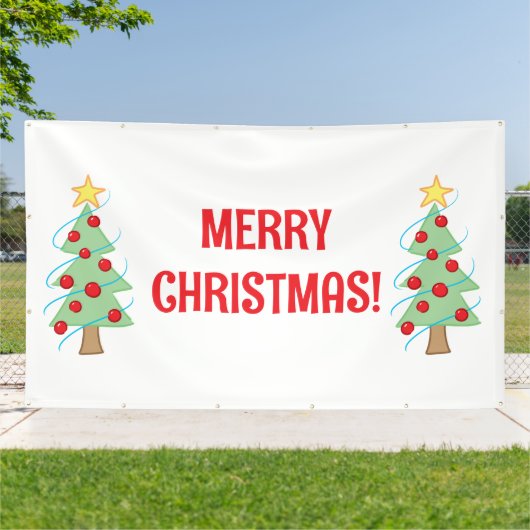 Merry Christmas Tree Banner (Buitenkant)