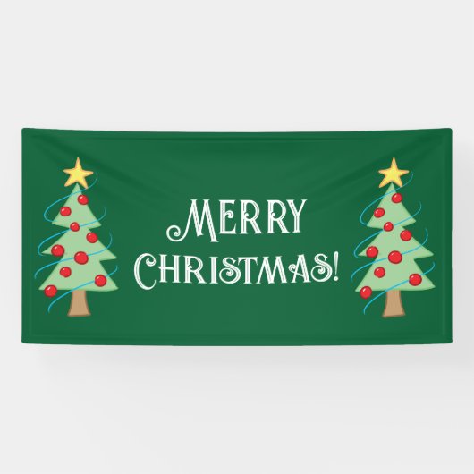 Merry Christmas Tree Banner (Horizontaal)
