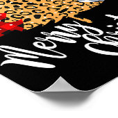 Merry Christmas Tree Buffalo Plaid Red Green Xmas  Poster (Hoek)