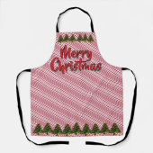 Merry Christmas Tree Candy Cane Fun Holiday Schort (Voorkant)