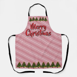 Merry Christmas Tree Candy Cane Fun Holiday Schort