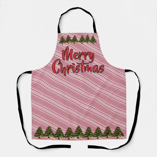 Merry Christmas Tree Candy Cane Fun Holiday Schort (Voorkant)