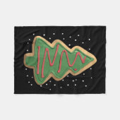 Merry Christmas Tree Christmas  Fleece Deken (Voorkant (Horizontaal))