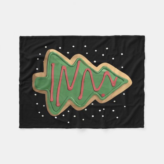 Merry Christmas Tree Christmas  Fleece Deken (Voorkant (Horizontaal))