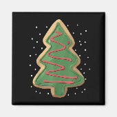 Merry Christmas Tree Christmas  Magneet (Voorkant)