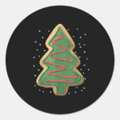 Merry Christmas Tree Christmas  Ronde Sticker (Voorkant)