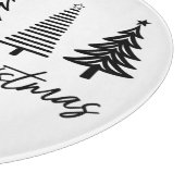 Merry Christmas Tree  Circle Snijplank (Hoek)